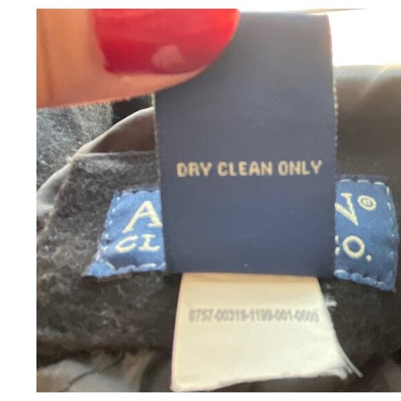 Austin Clothing Co. Womens L Black 80%Wool Blend Winter ButtonDown Pocket Coat - Picture 10 of 11